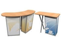 线性便携式活动和贸易展示柜台