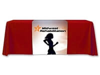 全彩色染色亚麻布桌布